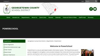 PowerSchool - Georgetown County School District