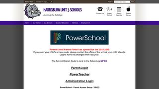 powerschool / PowerSchool - harrisburg unit 3 schools