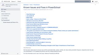 Known Issues and Fixes in PowerSchool - NWOCA Student Services ...