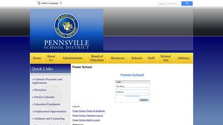 Technology Department Power School - Pennsville School District