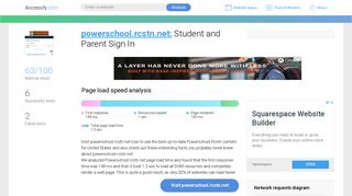 Access powerschool.rcstn.net. Student and Parent Sign In