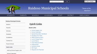 Quick Links - Ruidoso Municipal Schools