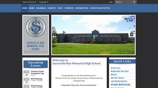 Sayreville War Memorial High School: Home