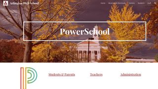 Arlington High School - PowerSchool - Google Sites