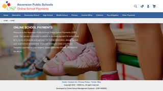 Ascension Public Schools - Online School Payments