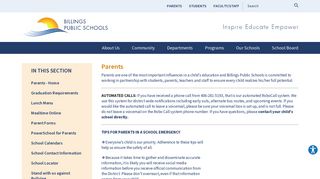 Parents - Billings Public Schools