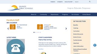 Faculty & Staff - Billings Public Schools