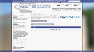 DuPage High School District 88 - PowerSchool Information