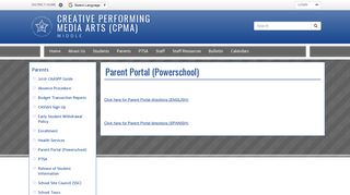 Parent Portal (Powerschool) | Creative Performing Media Arts