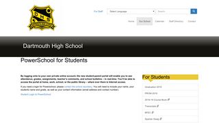PowerSchool for Students | Dartmouth High