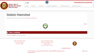 Students-Powerschool – Jefferson Joint School District #251