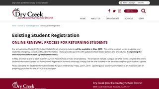 Existing Student Registration - Dry Creek Joint Elementary School ...