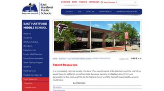 East Hartford Public Schools: Parent Resources