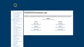 PowerSchool Parent/Student Login - Copy District Site - Google Sites