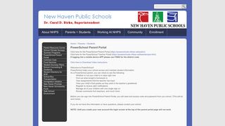 PowerSchool Parent Portal | NHPS