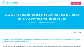 Elyria City Schools' Board of Education School District ... - PowerSchool