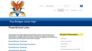 PowerSchool Links | Five Bridges Junior High