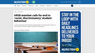 HRSB member calls for end to 'racist, discriminatory' student ...