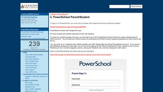 2. PowerSchool Parent/Student - LMS Home - Google Sites