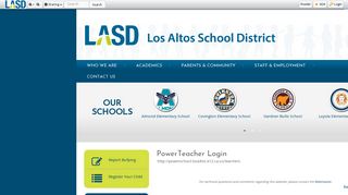 PowerTeacher Login • Page - Los Altos School District