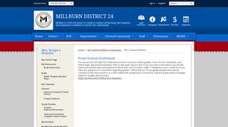 PowerSchool Gradebook - Millburn District 24