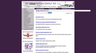 Registration Forms Index - Mount Olive School District 5