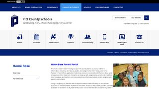 Home Base / Parent Portal - Pitt County Schools