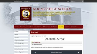 For Staff - Nogales High School