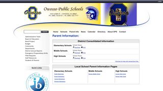 Parent Information | Owosso Public Schools