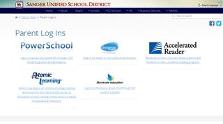 Parent Log Ins - Sanger Unified School District