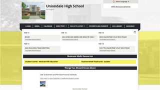 Shulman's Home Page - Uniondale High School
