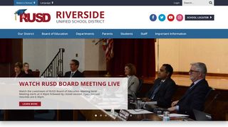 Riverside Unified School District: Home