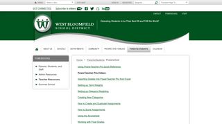 Powerschool / Teacher Resources - West Bloomfield School District