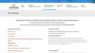 For Parents | Hartford Public Schools
