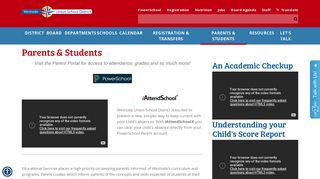 Parents & Students - Westside Union School District