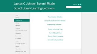 Important Links - Lawton C. Johnson Summit Middle School Library ...