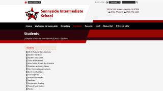 Students - Lafayette Sunnyside Intermediate School