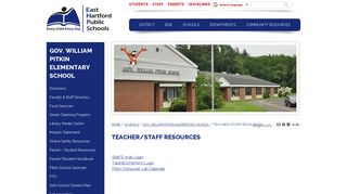 East Hartford Public Schools: Teacher/Staff Resources