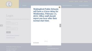 Login - Wallingford Public Schools