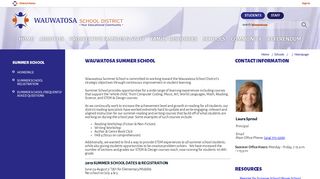 Summer School / Homepage - Wauwatosa School District