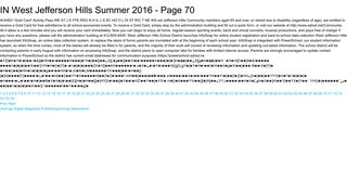 IN West Jefferson Hills Summer 2016 - Page 70 - The Magazine