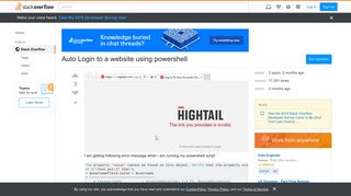 Auto Login to a website using powershell - Stack Overflow