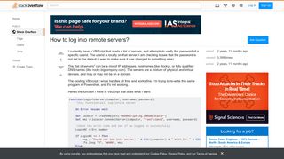 How to log into remote servers? - Stack Overflow