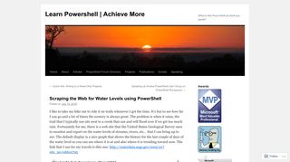 Scraping the Web for Water Levels using PowerShell | Learn ...