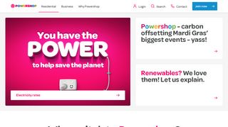 Powershop: Join Australia's greenest electricity provider (Gas too)