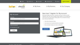 My Account - Login/Regisitration - Horizon Utilities
