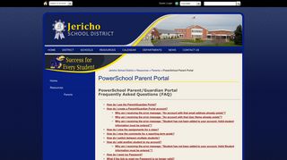 PowerSchool Parent Portal - Jericho School District