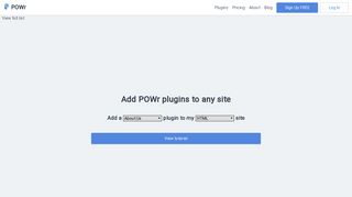 How to easily add POWr Plugins to any website. - POWr.io