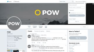 POW (@POWtoken) | Twitter