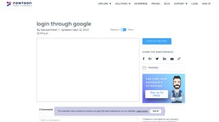 PowToon - login through google